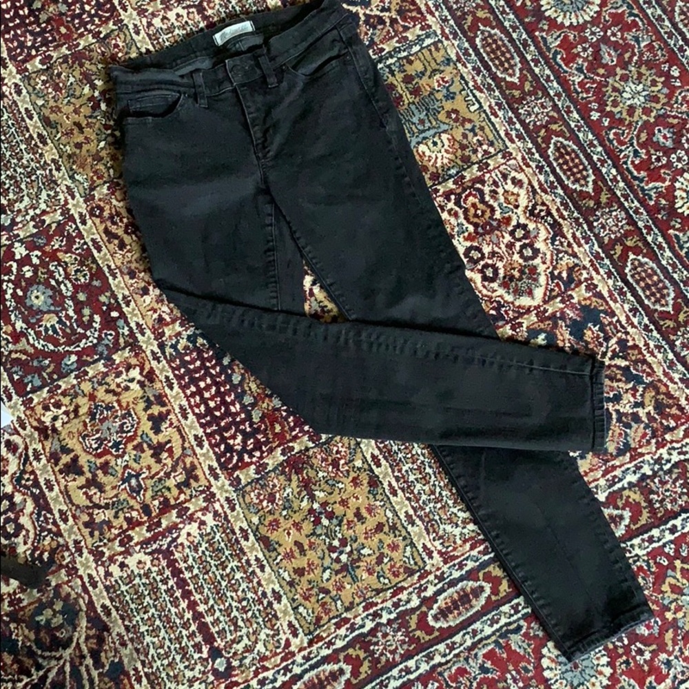 Madewell skinny skinny black jeans size 27